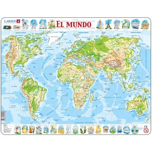 Larsen (K4-ES) - "El Mundo - ES" - 80 pieces puzzle