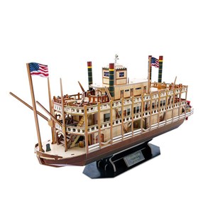 Cubic Fun (T4026h) - "Mississippi Steamboat" - 142 pieces puzzle