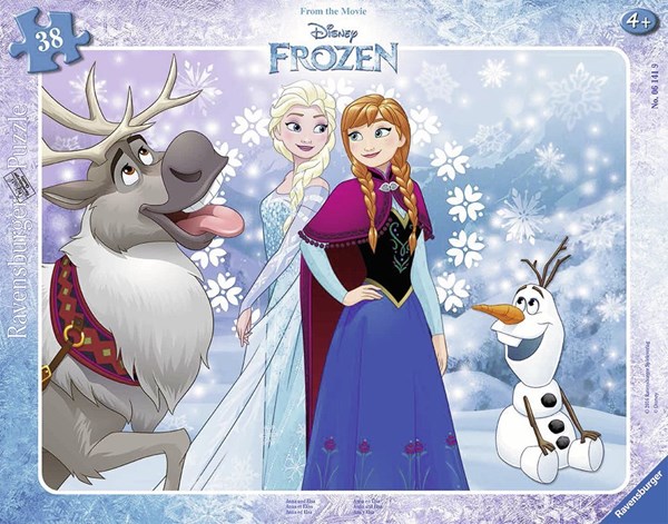 Ravensburger (06141) - "Frame Jigsaw Puzzle - Frozen" - 38 pieces puzzle