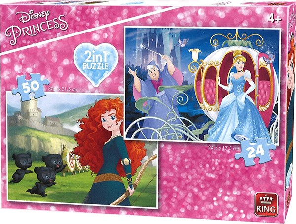 King International (05416) - "Disney Princess" - 24 50 pieces puzzle