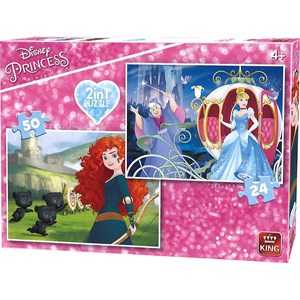 King International (05416) - "Disney Princess" - 24 50 pieces puzzle
