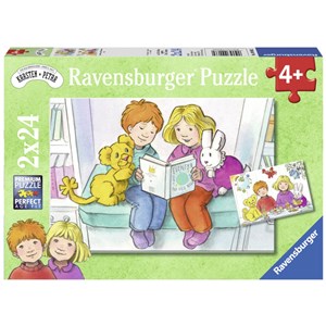 Ravensburger (09066) - "Karsten and Petra" - 24 pieces puzzle
