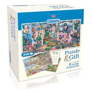 Gibsons (G2601) - Mike Jupp: "Puzzle and Postcards" - 200 pieces puzzle