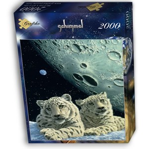 Grafika (02416) - Schim Schimmel: "Lair of the Snow Leopard" - 2000 pieces puzzle
