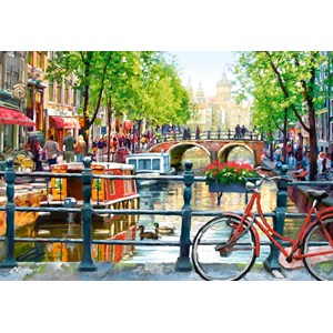 Castorland (C-103133) - Richard Macneil: "Amsterdam Landscape" - 1000 pieces puzzle