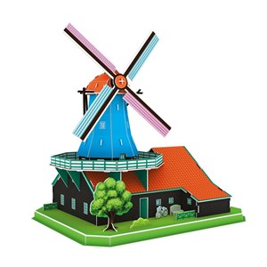 Cubic Fun (MC219h) - "Dutch Windmill" - 71 pieces puzzle