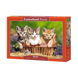 Castorland (B-52561) - "Three Lovely Kittens" - 500 pieces puzzle