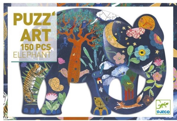 Djeco (07652) - "Elephant" - 150 pieces puzzle