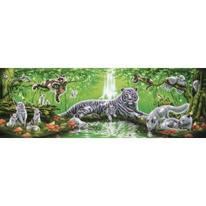 Step Puzzle (79405) - "At the Waterfall" - 1000 pieces puzzle