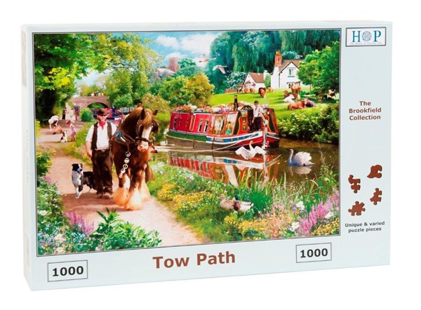 The House of Puzzles (3695) - "Tow Path" - 1000 pieces puzzle