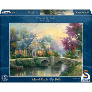 Schmidt Spiele (57463) - Thomas Kinkade: "Twilight" - 3000 pieces puzzle