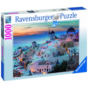 Ravensburger (19611) - "Evening on Santorini" - 1000 pieces puzzle