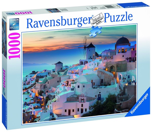 Ravensburger (19611) - "Evening on Santorini" - 1000 pieces puzzle