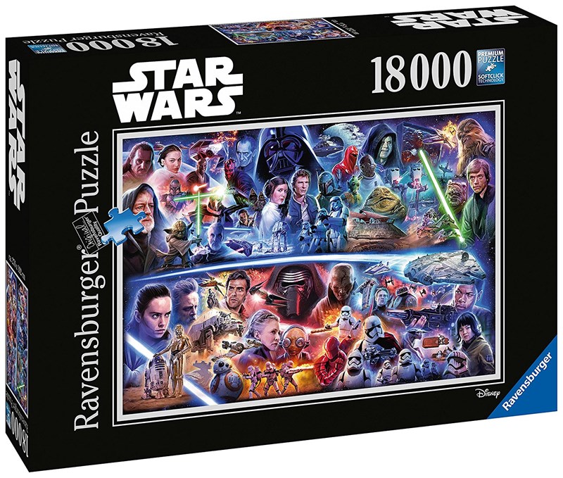 Ravensburger (17827) "Star Wars Galactic Time Travel" 18000 pieces