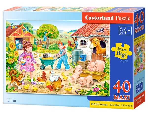 Castorland (B-40087) - "The Farm" - 40 pieces puzzle