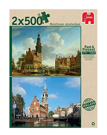 Jumbo (18347) - "Munttoren Amsterdam" - 500 pieces puzzle