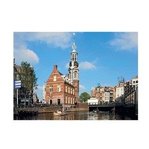 Jumbo (18347) - "Munttoren Amsterdam" - 500 pieces puzzle