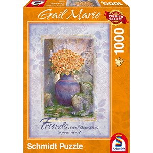 Schmidt Spiele (59391) - Gail Marie: "Friends" - 1000 pieces puzzle