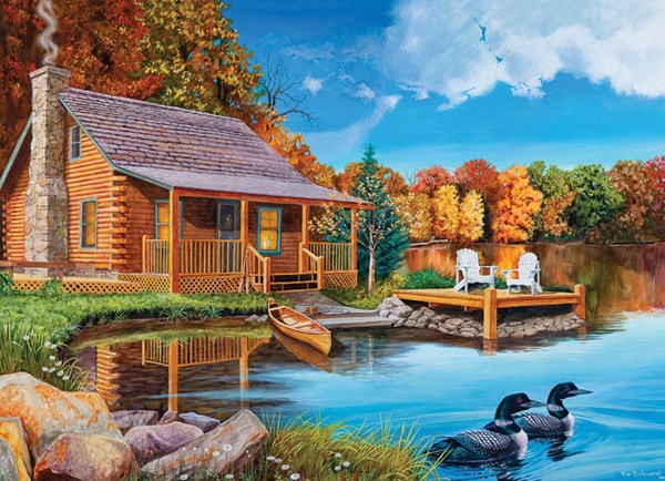Cobble Hill (57154) - "Loon Lake" - 1000 pieces puzzle