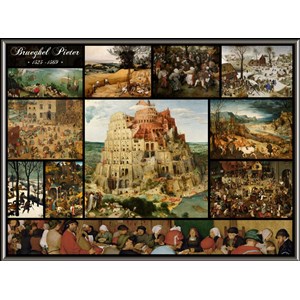 Grafika (00835) - Pieter Brueghel the Elder: "Collage, Pieter Bruegel the Elder" - 2000 pieces puzzle