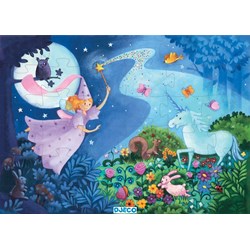 Djeco (07225) - "The Fairy and the Unicorn" - 36 pieces puzzle
