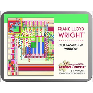 Pomegranate (AA759) - Frank Lloyd Wright: "Old Fashioned Window" - 100 pieces puzzle