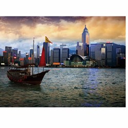 D-Toys (64301-NL05) - "Hong Kong Island" - 1000 pieces puzzle