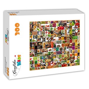 Grafika Kids (01612) - "Kitchen in Color" - 300 pieces puzzle