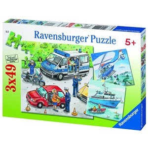 Ravensburger (09221) - "Police Forces" - 49 pieces puzzle