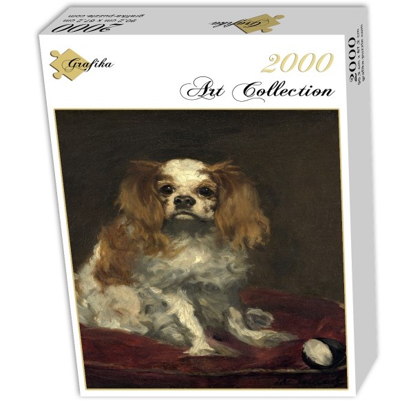Grafika (01706) - Edouard Manet: "A King Charles Spaniel, 1866" - 2000 pieces puzzle