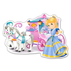 Castorland (B-120017) - "Princess Carriage" - 12 pieces puzzle