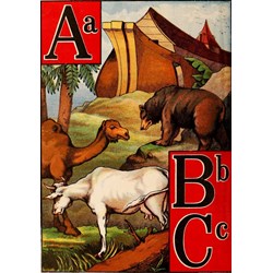 Grafika (00560) - "McLoughlin Bros: The Ark alphabet, 1868" - 1000 pieces puzzle