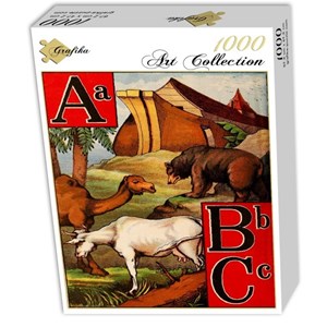 Grafika (00560) - "McLoughlin Bros: The Ark alphabet, 1868" - 1000 pieces puzzle