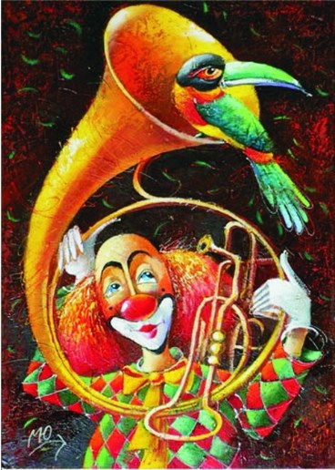 Gold Puzzle (60553) - Yuri Macik: "Unskilled Musician" - 1000 pieces puzzle