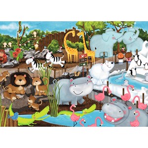 Ravensburger (08778) - "Day at the Zoo" - 35 pieces puzzle