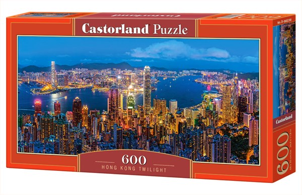 Castorland (B-060290) - "Hong Kong Twilight" - 600 pieces puzzle