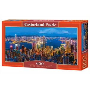 Castorland (B-060290) - "Hong Kong Twilight" - 600 pieces puzzle