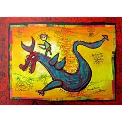 Grafika Kids (01745) - Anne Poire, Patrick Guallino: "Dragon Talisman" - 300 pieces puzzle