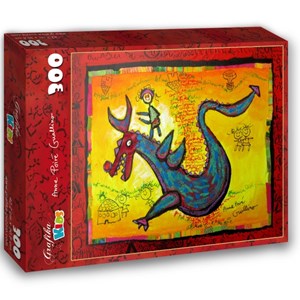 Grafika Kids (01745) - Anne Poire, Patrick Guallino: "Dragon Talisman" - 300 pieces puzzle