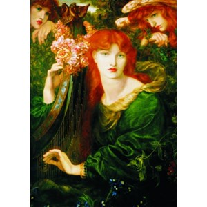 Gold Puzzle (60584) - Dante Gabriel Rossetti: "La Ghirlandata" - 1000 pieces puzzle