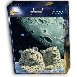 Grafika (02417) - Schim Schimmel: "Lair of the Snow Leopard" - 1000 pieces puzzle
