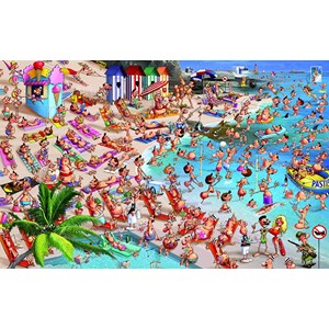 Piatnik (536748) - François Ruyer: "The beach" - 1000 pieces puzzle