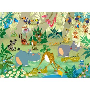 Grafika Kids (00870) - François Ruyer: "Jungle" - 300 pieces puzzle
