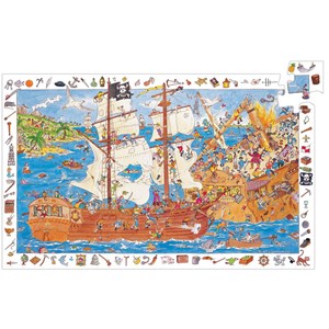 Djeco (07506) - "Pirates" - 100 pieces puzzle