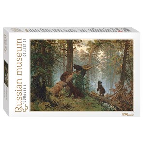 Step Puzzle (79218) - Ivan Shishkin: "Morning in a Pine Forest" - 1000 pieces puzzle