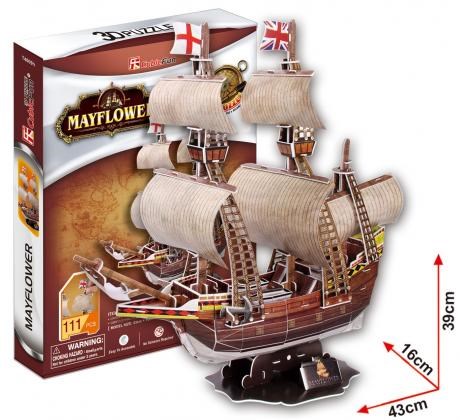 Cubic Fun (T4009H) - "May Flower" - 111 pieces puzzle