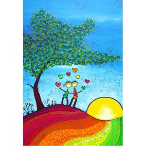 Grafika Kids (01719) - Anne Poire, Patrick Guallino: "Signes et Sillons de Bonheur" - 12 pieces puzzle