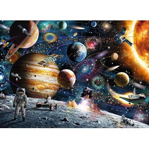 Ravensburger (09615) - Adrian Chesterman: "Outer Space" - 60 pieces puzzle