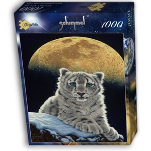 Grafika (02410) - Schim Schimmel, William Schimmel: "Moon Leopard" - 1000 pieces puzzle