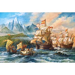 Castorland (C-151349) - "An Adventure to the New World" - 1500 pieces puzzle